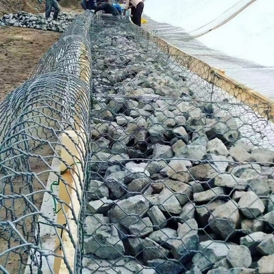 Dây lục giác tiêu chuẩn  Hộp  Gabion Tường chắn mạ kẽm