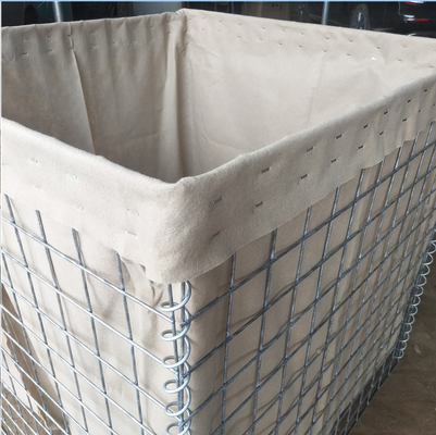 Hàn mạ kẽm gấp 3 * 3 inch lỗ vuông quân sự Hesco Bastion