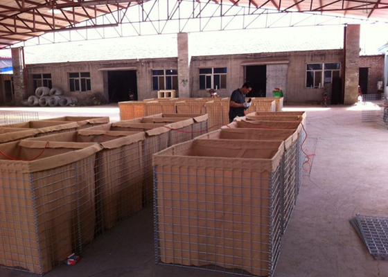 Hàng rào phòng thủ dây mạ kẽm Mil 7 cho tường cát