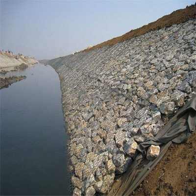 5mm Kiểm soát xói mòn Gabion giỏ 2mx1mx1m Kháng ăn mòn