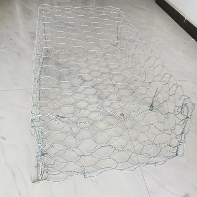 2*1*1 M PVC phủ Gabion giỏ Hexagonal Cages chống xói mòn