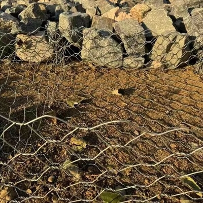 3.0mm 1x1x1m Gabion Box Support Wall Đèn
