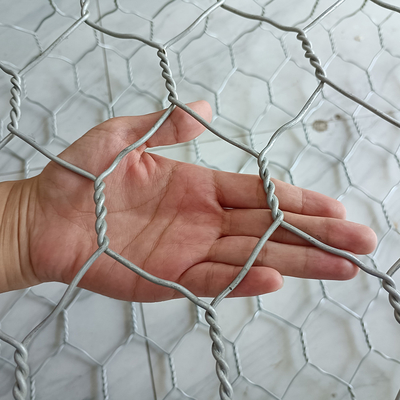 4mm Hexagon 2m Độ dài Galfan Gabion giỏ chuồng Seawall bảo vệ nệm