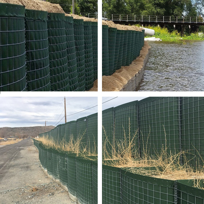 Đường chắn quân sự kẽm hàn lưới Gabion Mil7 Mil8 Mil10