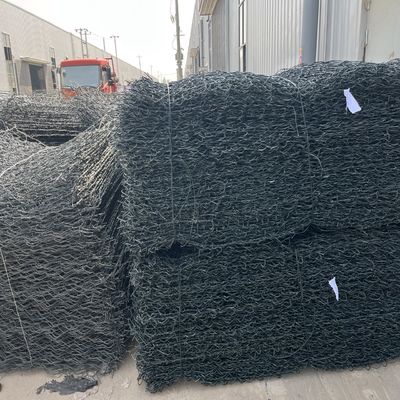 Hộp Gabion Galvanized Heavy Duty / Hộp đá để giữ tường và kiểm soát xói mòn  Ưu tiên dự án châu Phi
