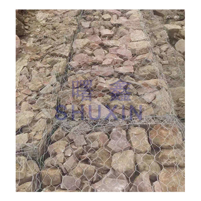 Thập giác Galvanized Gabion Box chuồng 3 * 1 * 1m Để bảo vệ sông