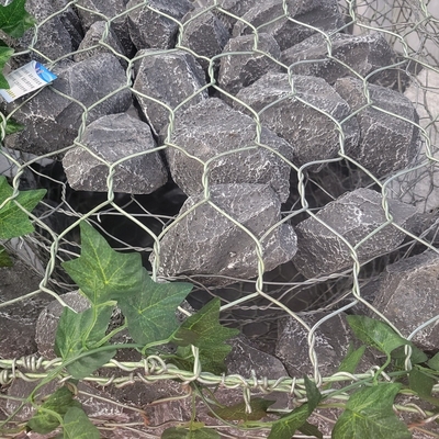 2x1x1m Galvanized Gabion Basket Hexagonal đất giữ