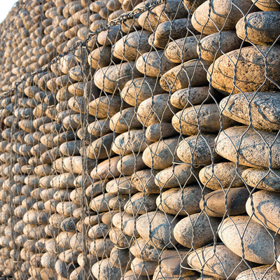 Cây hàng rào Gabion giá tốt nhất Hexagonal Gabion Cages chống rỉ sét hàn Gabion Cages Galvanized Gabion Box