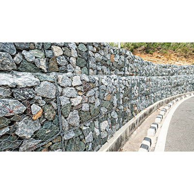 100mmx120mm Iron Mesh 3d Gabion Box Stone cho vườn Hot Dip Galvanized Gabion Mesh