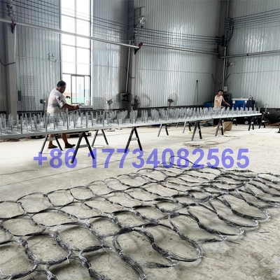 Mạng lưới sợi dây mới Steel Tank Barrier Mesh Warfare Anti Tank Defensiver Barrier Wire Mesh Rào cản vô hình