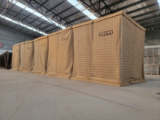 Bảo vệ hiệu quả quân sự Hesco Rào cản phòng thủ Rào cản để bắn
