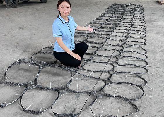 Hàng rào lưới vô hình Hệ thống phòng thủ xe tăng Dây chướng ngại vật Tầm nhìn thấp