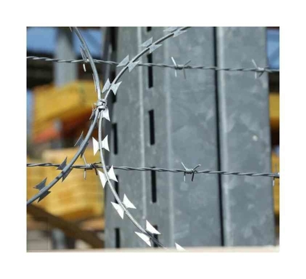 Cửa hàng sợi dây thép gai bảo vệ thép sợi dây thép 500 mét dao cạo Blade sợi dây cạo đơn