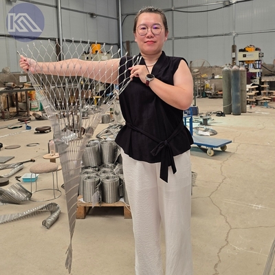 Trang trí Stainless Steel Wire Rope Ferrule Anti Drone Mesh lưới 3x3m