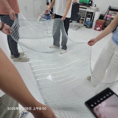 Công trình bảo vệ vườn KN 304 316 316L Stainless Steel Cable High Strength Rope Mesh Net For Aviary Zoo Mesh