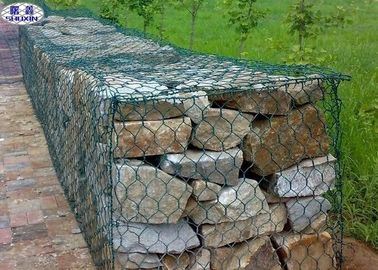 Tuỳ chỉnh hình lục giác Gabion tường lồng / Wire Mesh Rock giữ lại tường