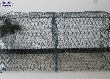 Dệt lồng tường Gabion / Đá giỏ giữ lại tường Bảo vệ bờ sông