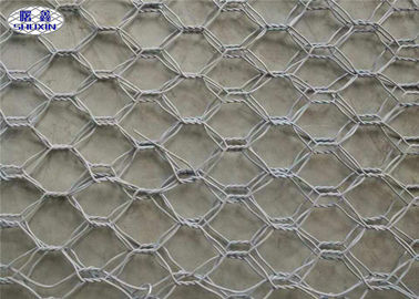 Hình lục giác đá Gabion tường lồng / dây giỏ đá giữ lại tường