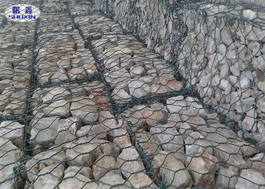 8X10 Mạ kẽm Rock Cage tường hình lục giác cho phòng chống kè