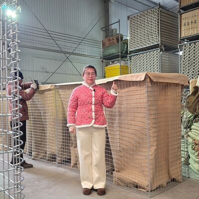 Mil 1 Rào chắn phòng thủ Rào chắn Hesco Đan kẽm lưới hàn Rào chắn phòng chống lũ tiền chế Pháo đài quân sự Dễ lắp ráp