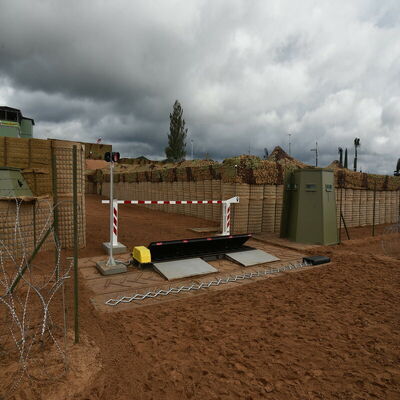 Phòng thủ Vòng tròn đạn đạo Bảo vệ bảo vệ An ninh Pháo đài Rào cản 5mm Sợi pháo đài Gabion Bức tường cát lấp đầy cho lũ lụt Bức tường giữ
