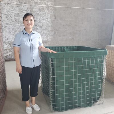 Giá thấp chống ăn mòn hàn Gabion pháo đài phòng thủ Bức tường nổ Hesco Bastion Dễ lắp đặt Bức tường cát chống nổ