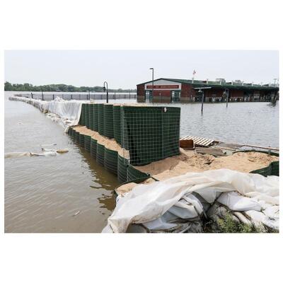 Nhà máy Rào cản phòng thủ túi phòng thủ Gabion Bastions/Welded Mesh Barrier Bastion