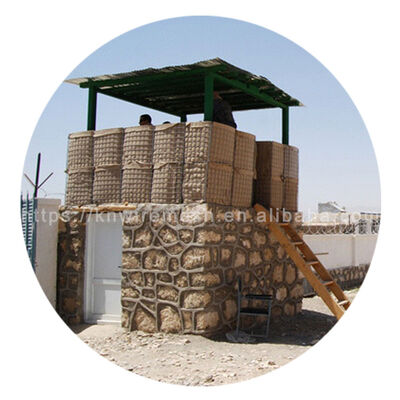 Mil4 Hàn HESCO Gabion lấp đầy cát bằng kim loại Phòng chống lũ lụt Pháo đài hàng rào quân sự ở Malaysia