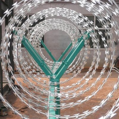 Nhà máy cung cấp dao cạo dây thép gai cuộn sắc Concertina Blade dây chống trộm an ninh hàng rào dây lưới