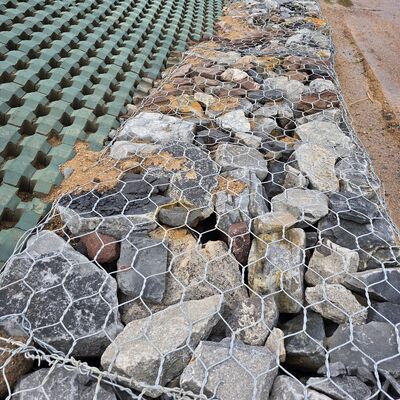 Tuổi thọ 20-30 năm Gabion Basket Wire Diameter 2.7mm Cage lưới dây bền hoàn hảo cho kiểm soát lũ lụt và cảnh quan