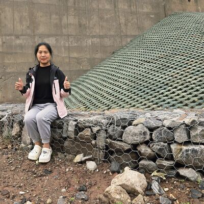 Đá lấp đầy Gabion Box Flood Barrier chống rỉ sét với 2 * 1 * 1m