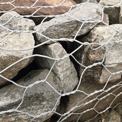 Mat Gabion PVC Phủ 3*3*0.3m Thổ Nhĩ Kỳ cho Tường Chắn Sóng Sông