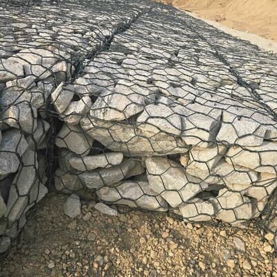 Giỏ Gabion lưới lục giác hạng nặng - Kích thước tùy chỉnh cho các dự án kiểm soát xói mòn