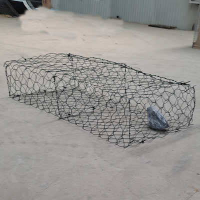 8 * 10cm lưới lỗ 2,7mm đường kính dây thép kẽm dây Gabion giỏ hộp Gabion cho bảo vệ bờ sông