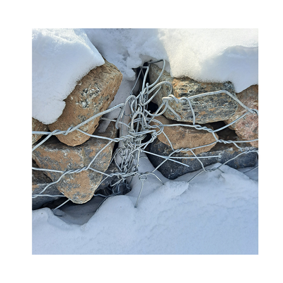 Giỏ lưới Gabion bằng dây sắt dệt chất lượng tốt 2*1*1 Tường chắn có đá