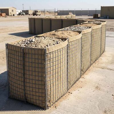 Rào chắn phòng chống lũ lụt | Hàng rào phòng thủ Gabion hàn để kiểm soát xói mòn