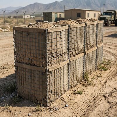 Rào chắn phòng thủ | Tường rào Gabion hàn để kiểm soát quân sự và lũ lụt