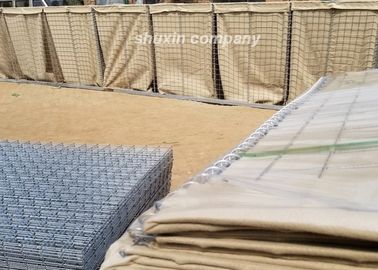 Bảo vệ quân đội Dây thép phòng thủ Hesco Dây thép mạ kẽm nhúng nóng