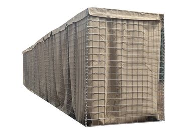 Tường cát chuyên nghiệp Hesco Barrier 3- 5 Mm Đường kính dây để bảo vệ quân đội