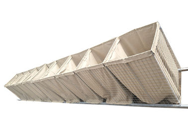 Tường chắn cát bền bỉ Hesco Barrier Bation Mil 2 * Mil 7 cho quân đội