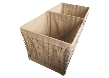 Mil 1 1.37 * 1.06 * 10m 3 '' * 3 '' Tường cát quân sự Hesco Rào chắn cho dây thép Bation Q235