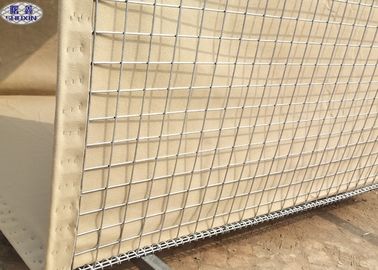 Mil1 - Mil10 đầy cát Rào chắn quân sự Hesco đã hàn nối pháo đài Hesco
