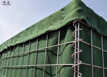 Hàng rào bảo mật quân sự Hesco Bastion tạm thời, kích thước mắt lưới 80 * 80mm