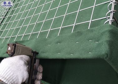 Thép mạ kẽm Cát đất Hàng rào quân sự Hesco, Lưới 3 