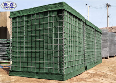 Galfan tráng vải địa kỹ thuật Linded hàn Hesco hàng rào phòng thủ quân sự