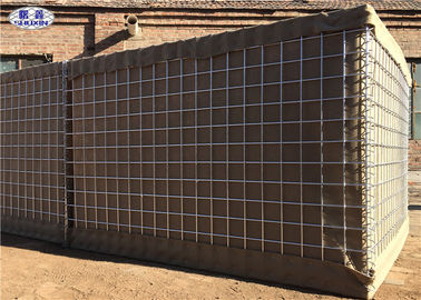 Dây xoắn ốc tham gia cát đầy an ninh chu vi quân sự Hesco Barrier Tường Bảo vệ tự chế