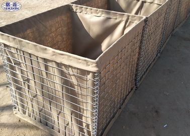 Bức tường cát quân sự nhúng nóng mạ kẽm Hesco Defense Barrier