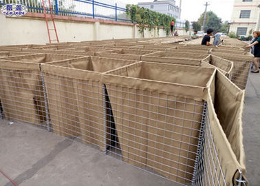 Quân đội Hesco Bastion Rào chắn Hệ thống hàng rào mạ kẽm