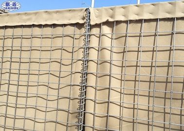 Rào chắn cát quân sự Hesco Bastion Tường chắn để bảo vệ