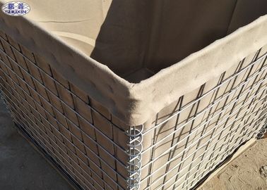 Rào chắn quân sự Hesco Rào chắn đầy cát Mil 10 cho một trường bắn